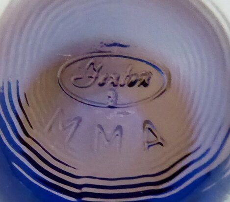 FENTON GLASS MMA VAAS KOBALT BLAUW