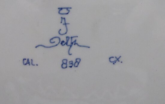 PORCELEYNE FLES DELFT WANDBORD