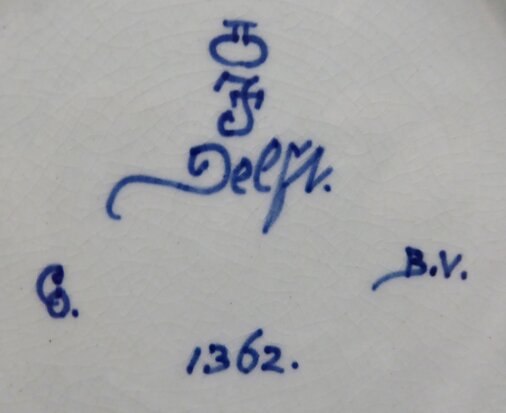 PORCELEYNE FLES DELFT WANDBORD