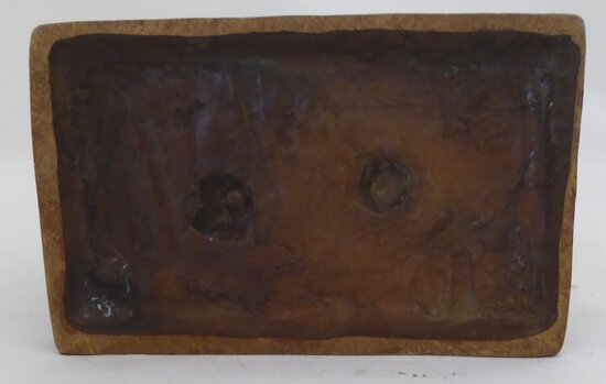Bronzen beeld moeder met kind
