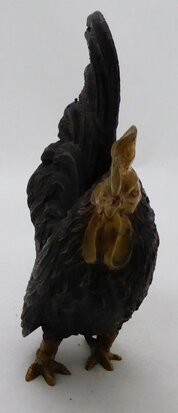 Bronzen beeld haan