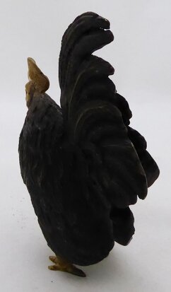 Bronzen beeld haan