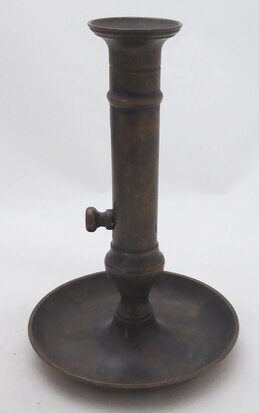 Bronzen / messing schuifkandelaar