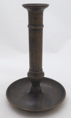 Bronzen / messing schuifkandelaar