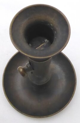 Bronzen / messing schuifkandelaar