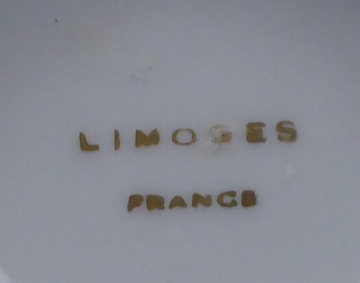Limoges porselein mini kop en schotel 