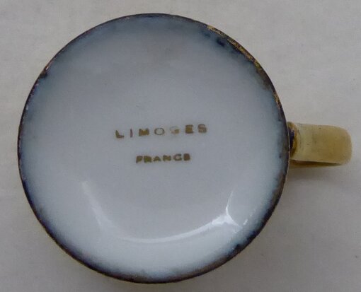 Limoges porselein mini kop en schotel 