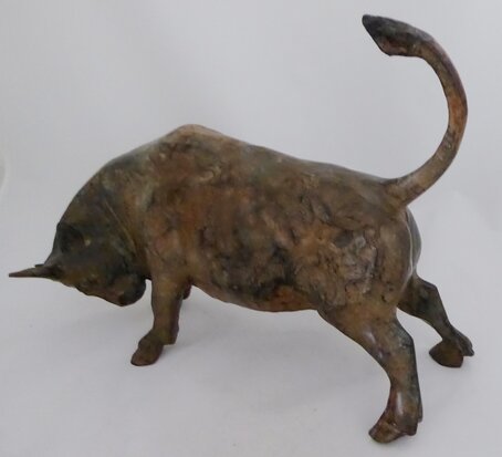 Pierre Chenet bronzen sculptuur stier