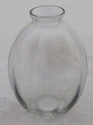 A.D. Copier Leerdam glas optische vaas 
