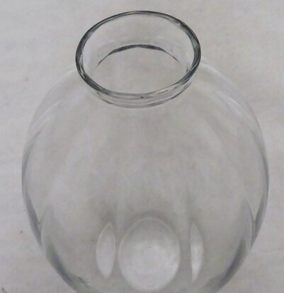 A.D. Copier Leerdam glas optische vaas 