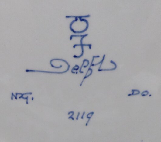 PORCELEYNE FLES DELFT WANDBORD