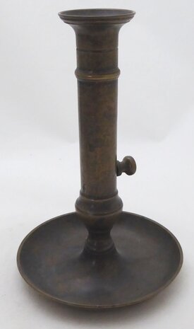Bronzen / messing schuifkandelaar