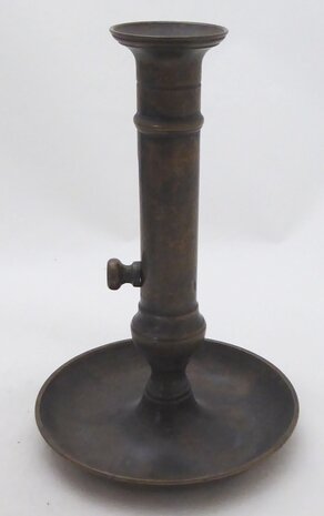 Bronzen / messing schuifkandelaar