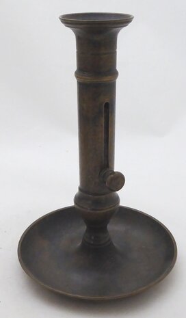 Bronzen / messing schuifkandelaar