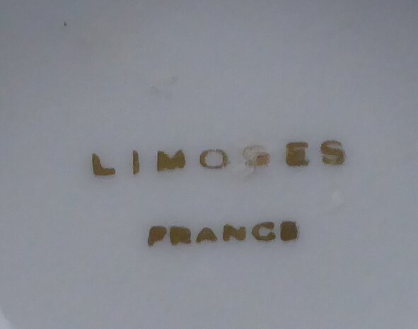 Limoges porselein mini kop en schotel 