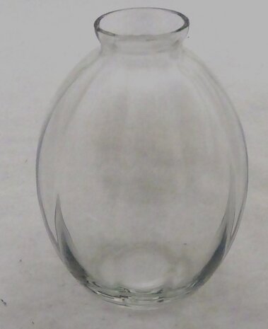 A.D. Copier Leerdam glas optische vaas 