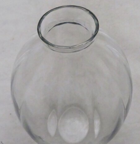 A.D. Copier Leerdam glas optische vaas 